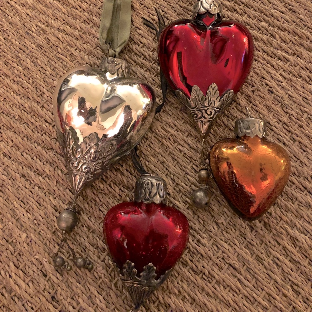 Collection of Heart Ornaments